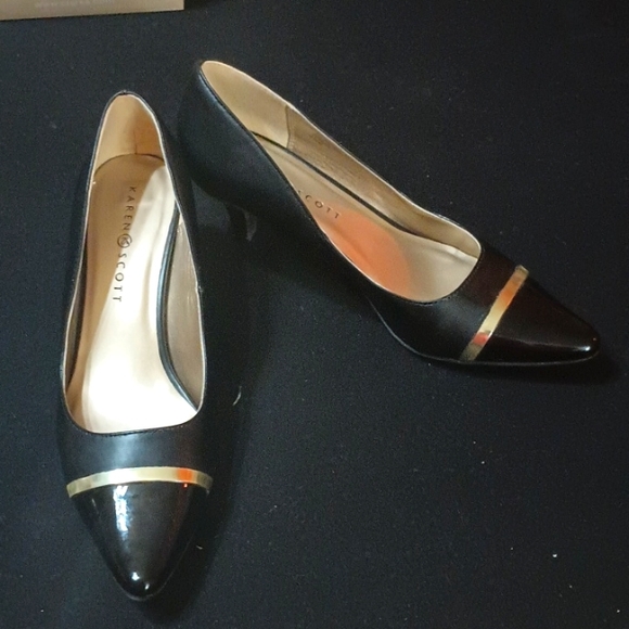 Karen Scott Shoes Karen Scott Blk Low Heel Poshmark